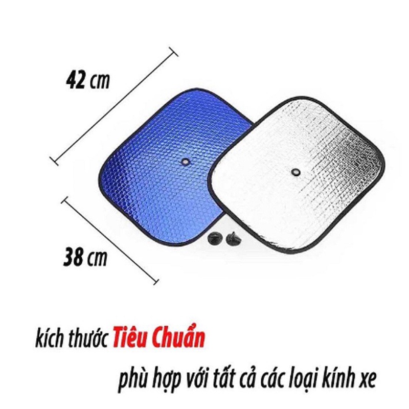 Tấm Che Nắng Ô Tô, Chắn Nắng Xe Hơi Tráng Bạc Chống Nóng Chuyên Dụng