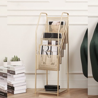 Kệ để sách , báo tạp chí trưng bày đa năng , Gía để sách báo 5tầng bằng kim loại cao cấp