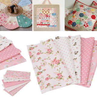 Set 5 Tấm Vải 25 * 25cm 100% Cotton Dành Cho May Vá