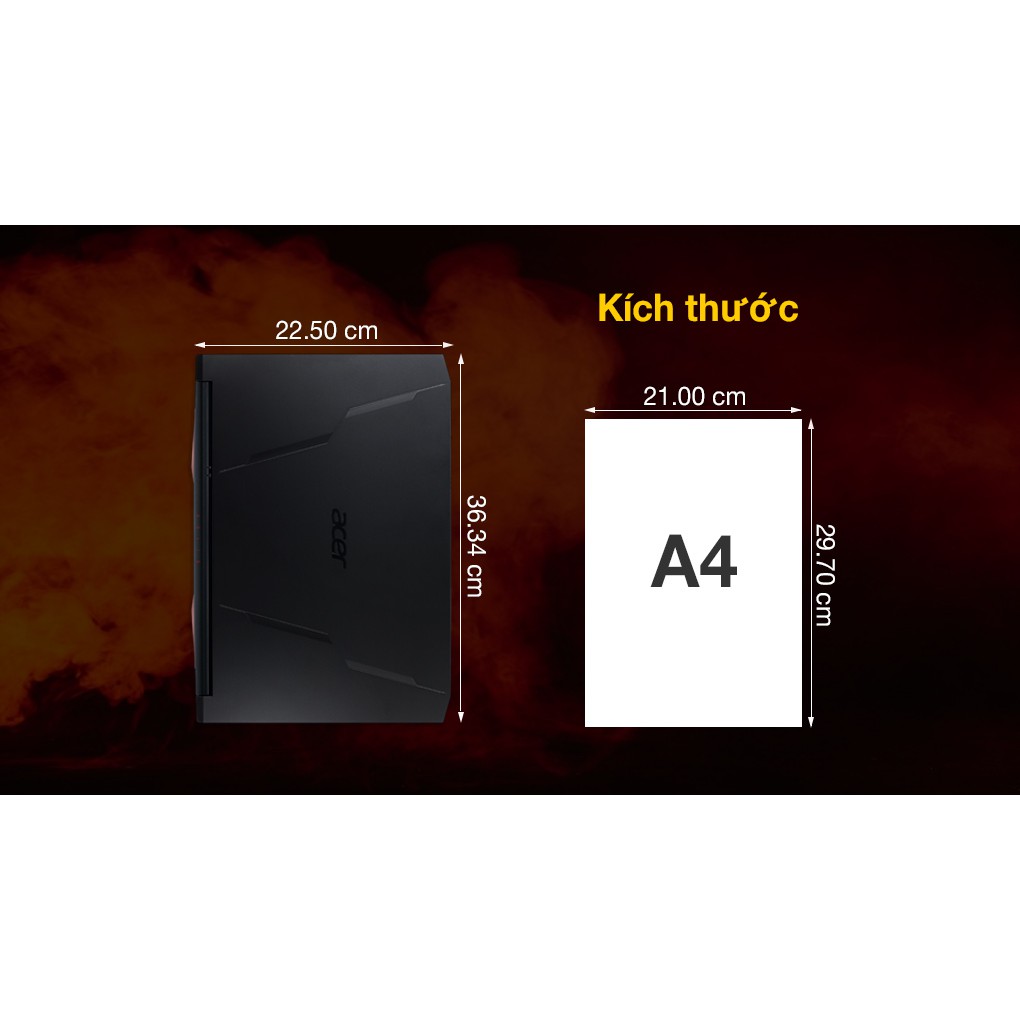 Laptop Acer Nitro 5 AN515-45-R3SM AMD Ryzen 5-5600H | 8GB | 512GB | GTX 1650 4GB | 15.6 inch FHD | Win 10 - Chính hãng | BigBuy360 - bigbuy360.vn