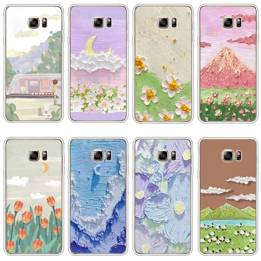 Ốp Điện Thoại TPU Dẻo In Họa Tiết Độc Đáo Thời Trang Cho Samsung Galaxy note 4 5 8