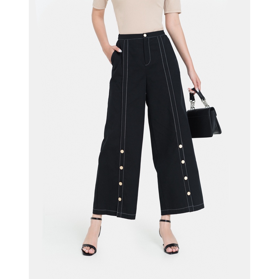 Quần Dài Dáng Suông Thời Trang JUNO Mở Hàng Nút JNQDA006