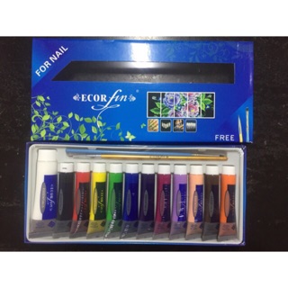 COMBO 5 set bột màu vẽ. Mỗi set tặng 2 cọ vẽ