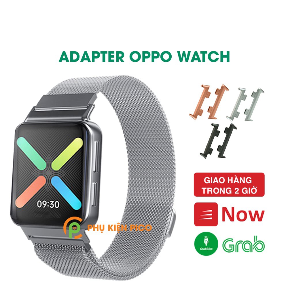 Adapter đồng hồ Oppo Watch size 41/46mm 1 bộ 2 chiếc - Khớp nối ngàm dây đồng hồ Oppo Watch