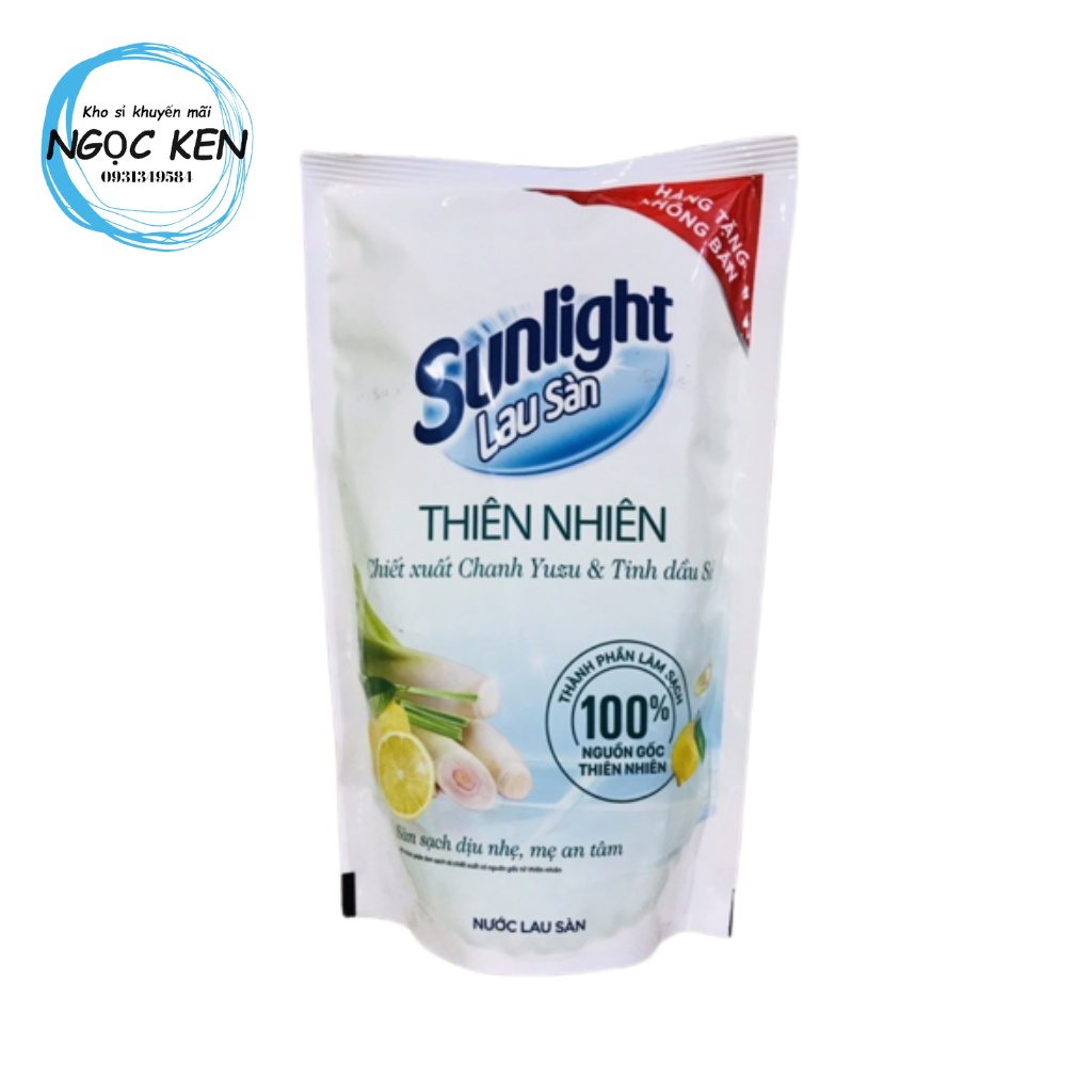 Nước lau sàn Sunlight thiên nhiên chiết xuất chanh và tinh dầu sả túi 700g – Ngọc Ken Shop