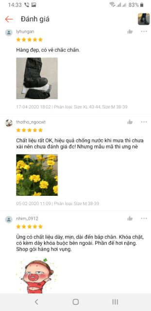 Ủng bọc giày đi mưa PVC đế cao su loại tốt