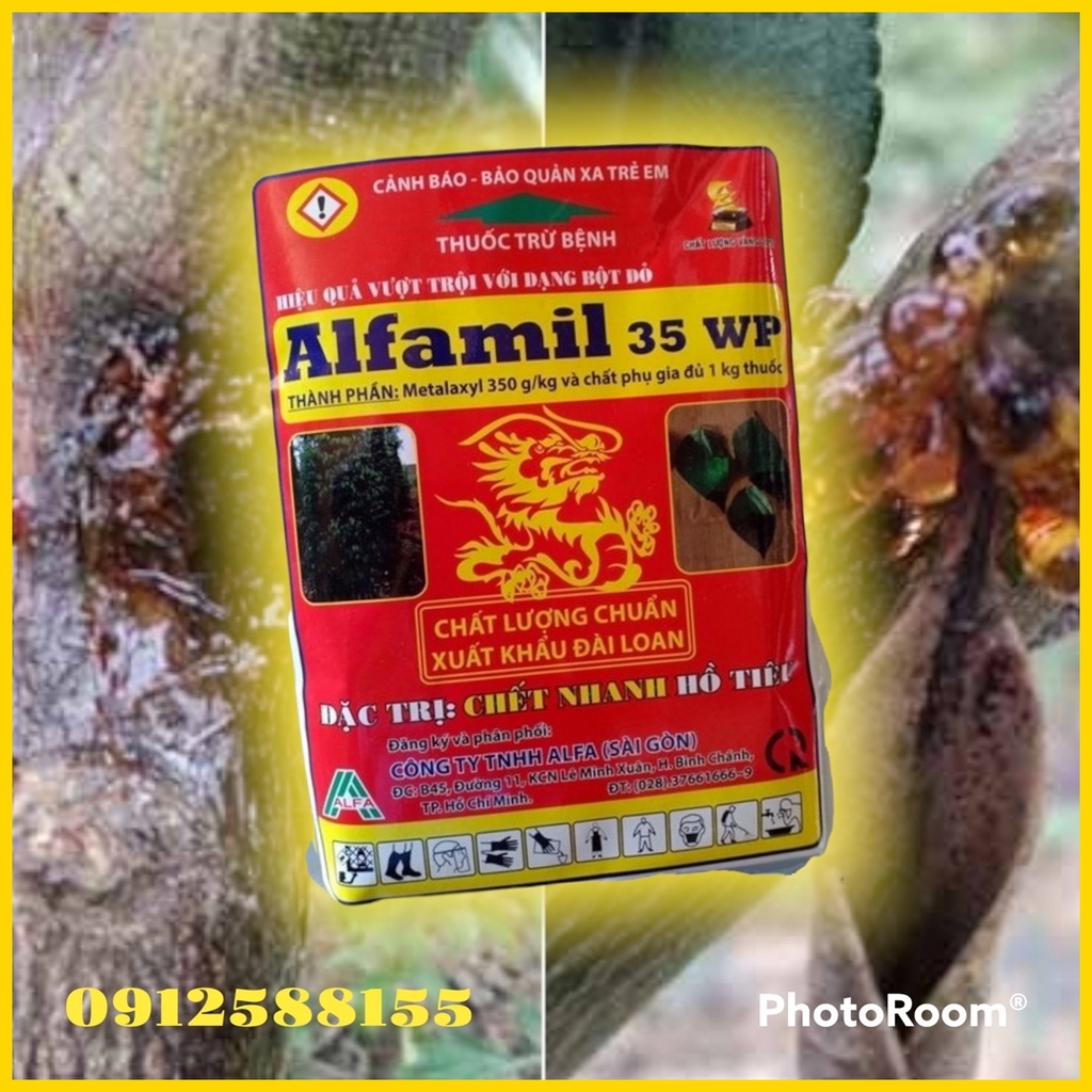 Thuốc Trị Bệnh Thối Nhũn, Xì Mủ, Thối Rễ Alphamil 35WP Rồng Đỏ (gói 100g)