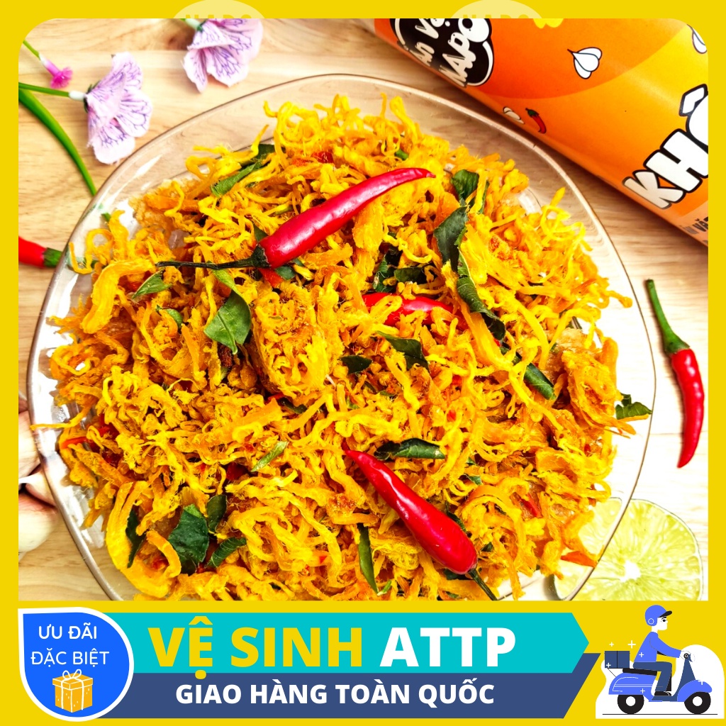 Khô gà lá chanh, khô gà cay ăn vặt NAPO hủ 300gr | BigBuy360 - bigbuy360.vn