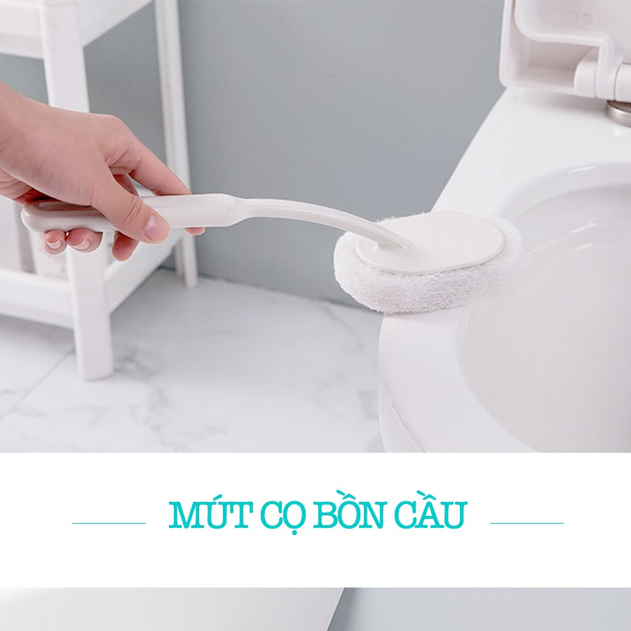 Cây Rửa Bát Lau Bếp Lau Nhà Vệ Sinh Cầm Tay Đa Năng Bảo Vệ Da Tay Cao Cấp E001