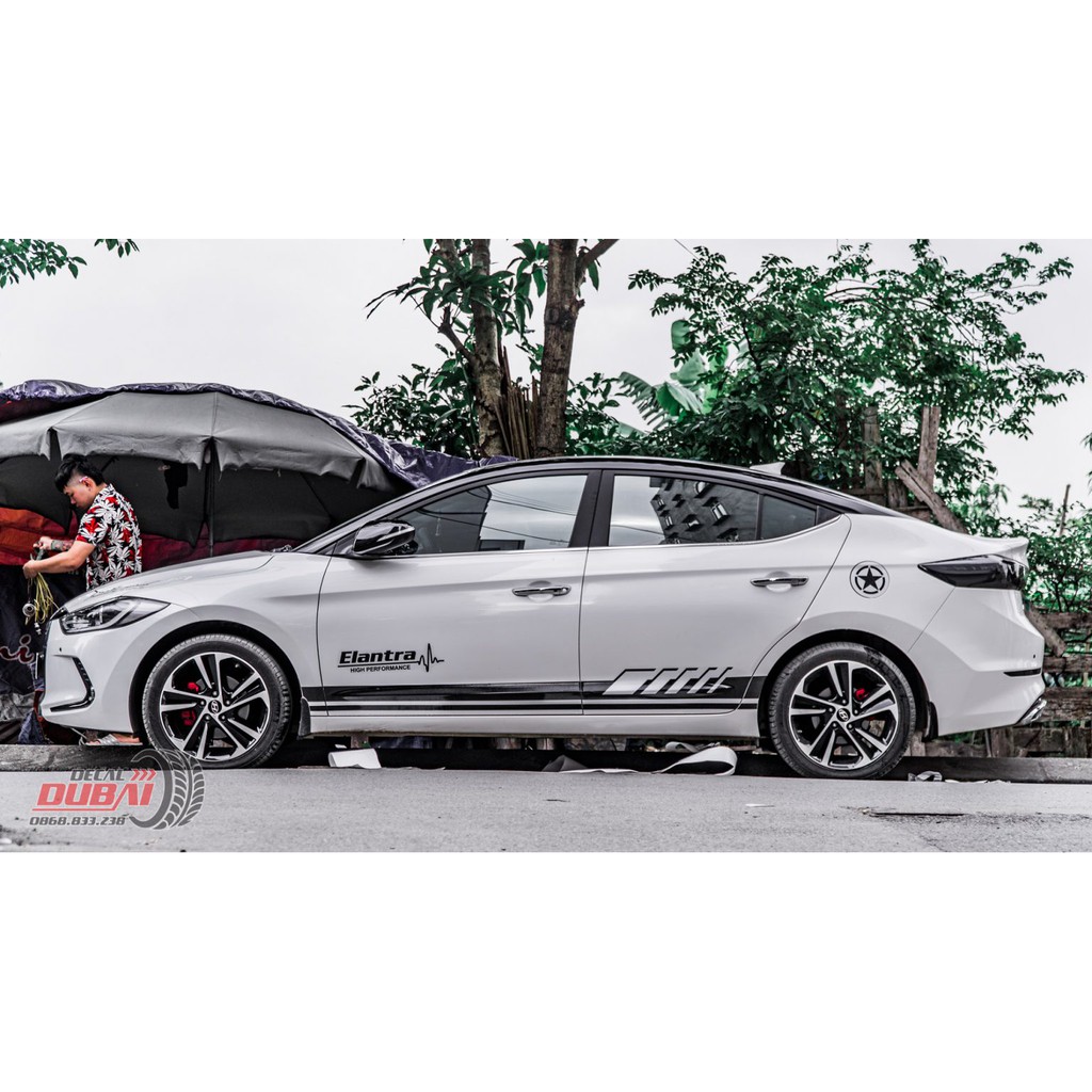 Tem 2 bên sườn Xe Elantra