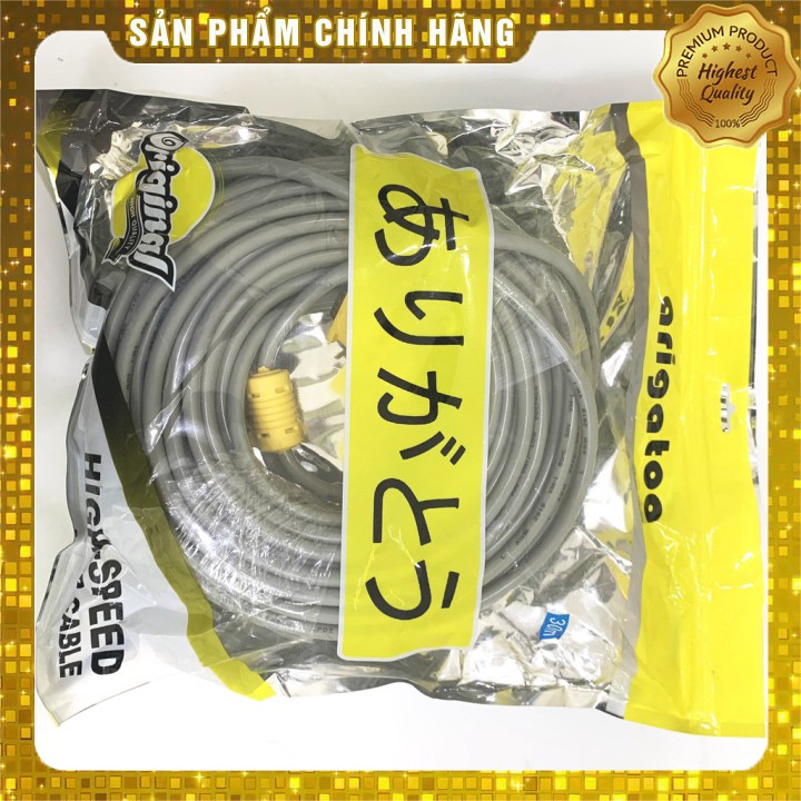 Dây VGA chính hãng (Xả Kho) DÂY VGA 30m XÁM ARIGATO  ĐẢM BẢO CHẤT LƯỢNG.DVXA7