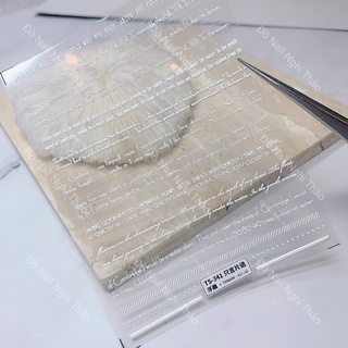 Sticker nail lụa chữ 5D LADURA