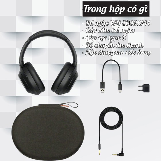 Tai nghe Sony WH-1000XM4 hàng chính hãng bảo hành 12 tháng | WebRaoVat - webraovat.net.vn