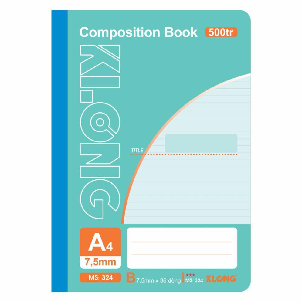 [sỉ ib] Sổ may dán gáy Klong A4 - 500 trang; Ms 324