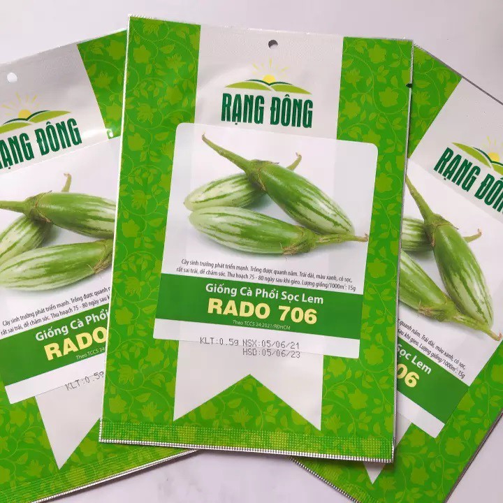 Hạt Giống Cà Phổi Sọc Lem Rado 0.5gram