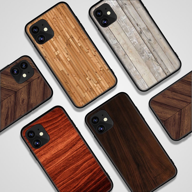 Ốp Điện Thoại Họa Tiết Vân Gỗ Độc Đáo Cho iPhone 11 XR XS 5 5S 6 6S 7 / 8 / SE 2020 Plus 11 XR XS 5 5S