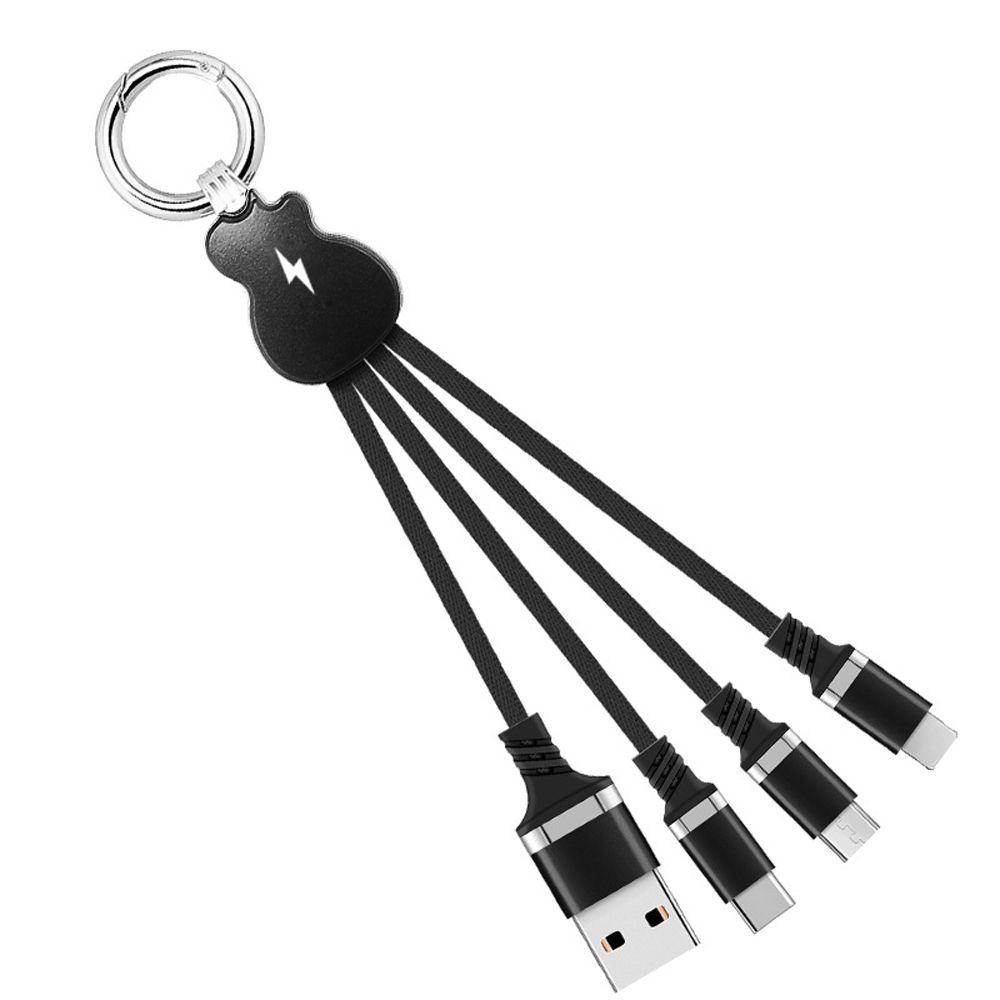 Cáp Sạc / Truyền Dữ Liệu Micro USB 8 Pin Chất Lượng Cao Có Móc Khóa Thu Gọn Tiện Dụng