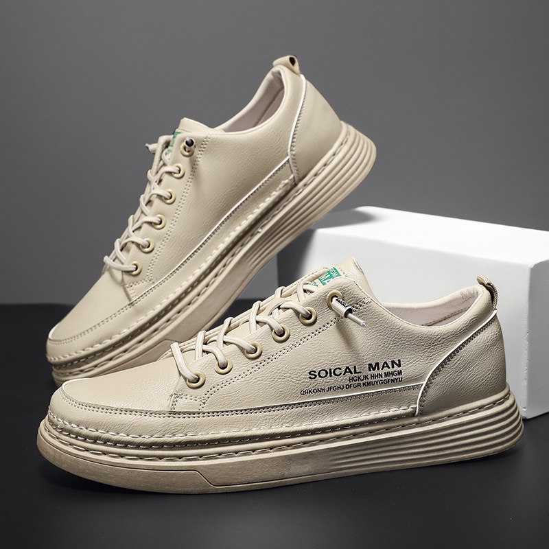 Giày Sneaker Nam, Giày Nam Da Thật Hàng Cao Cấp MEWWW 2022