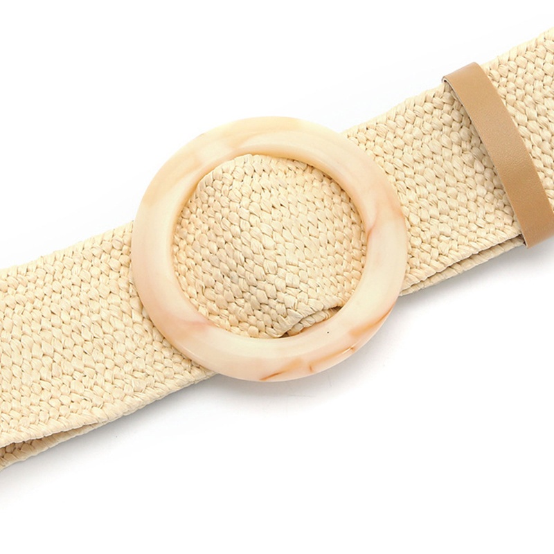 Dây Thắt Lưng Bằng Rơm Bện Nhiều Màu Sắc Phong Cách Bohemian Cổ Điển Thời Trang Cho Nữ