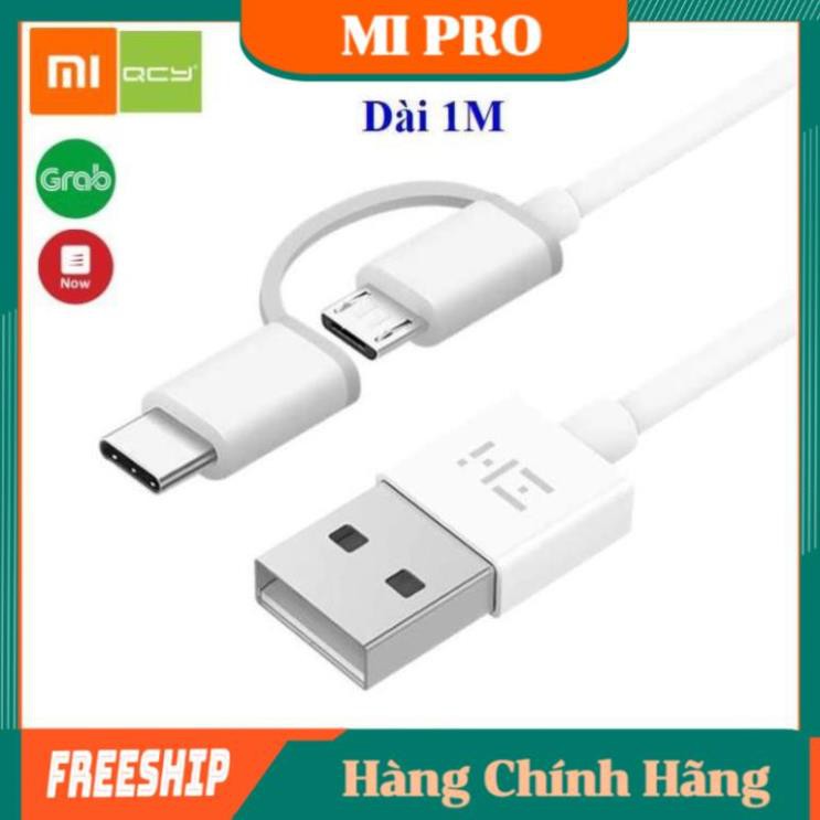 Cáp Sạc Xiaomi ZMI 2 Đầu Type-C / Micro USB AL511✅ Cáp Sạc 2 IN 1 ZMI AL511✅ Hàng Chính Hãng