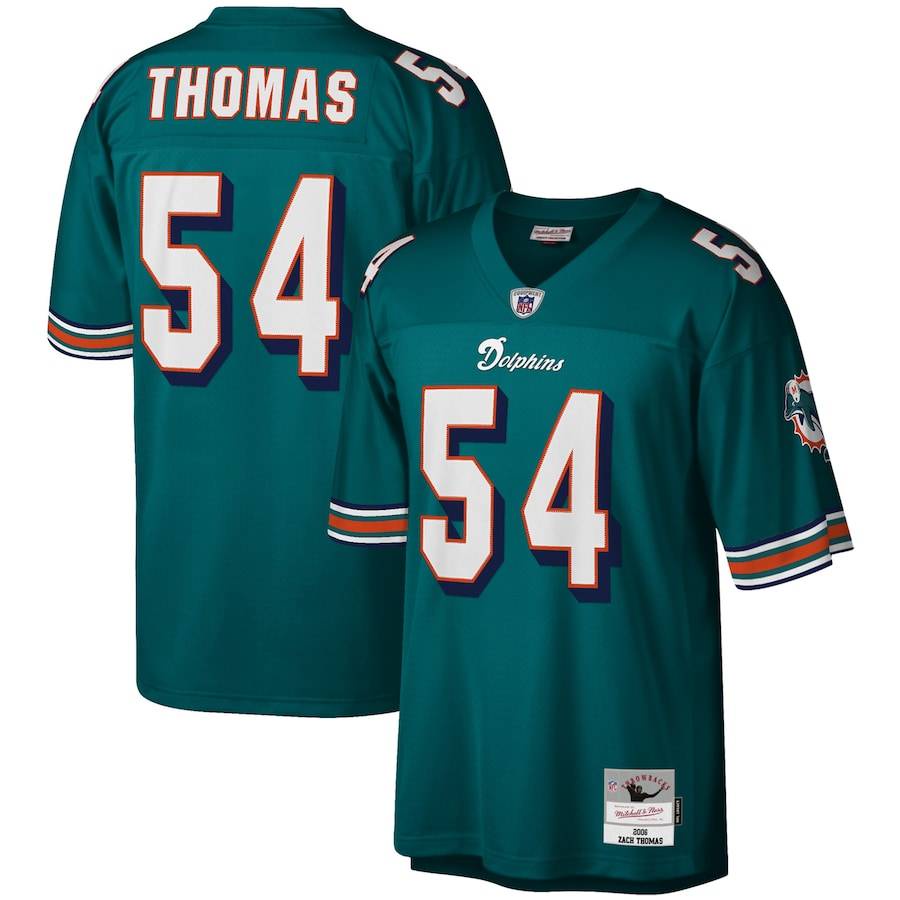 Miami Dolphins NFL Áo Thun Bóng Đá Marino Thomas Jersey Thể Thao Unisex Cỡ Lớn Phong Cách Retro