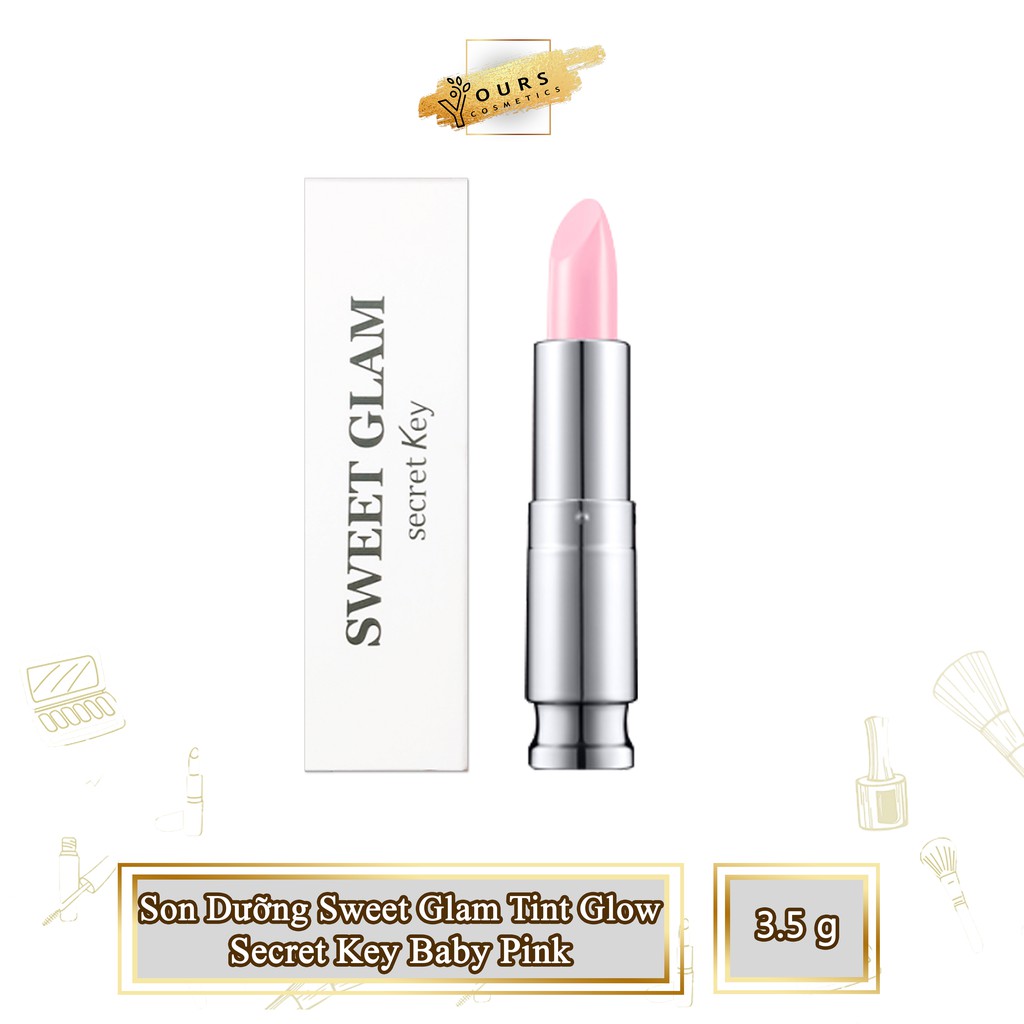 [Đại Lý Chính Thức] Son Dưỡng Sweet Glam Tint Glow Secret Key Màu Hồng Baby - Son Dưỡng Sweet Glam Secret Key Hồng Phấn