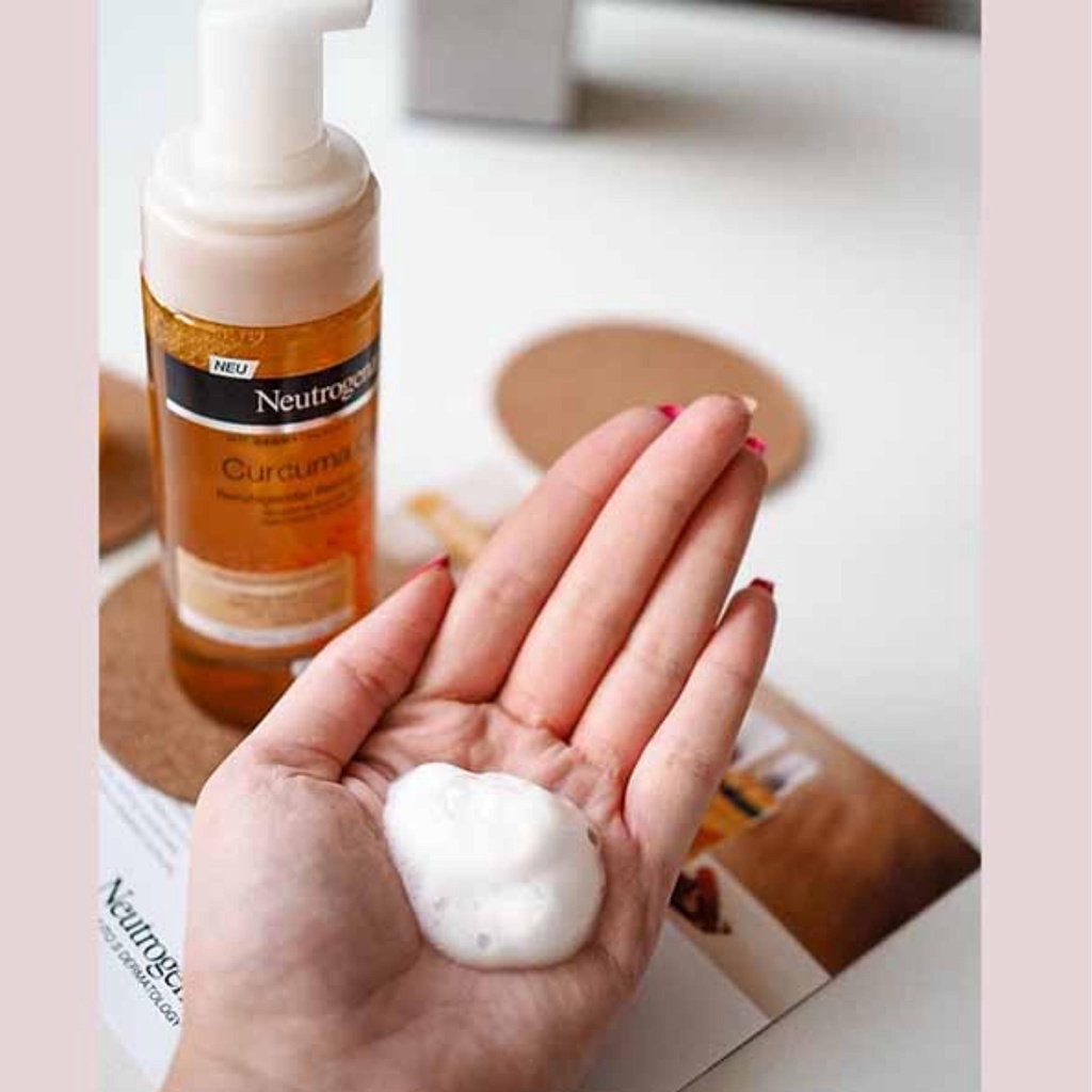Sữa rửa mặt nghệ Neutrogena Curcuma tạo bọt sáng da, mờ thâm 150ml - Dobby