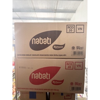 1 thùng bánh nabati phô mai/socola bịch 10 gói x 17g