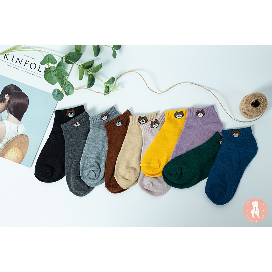 [XẢ KHO] LẺ 1 ĐÔI | TẤT GẤU HÀN QUỐC CUTE CHO NỮ FREE SIZE 40-65KG | VIDEO THẬT | SHOP BEECOW