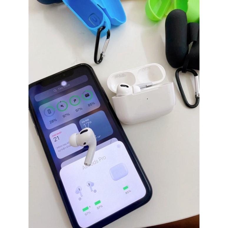 Tai Nghe Không Dây Airpods Pro Bluetooth Nhét Tai, Airpod Đổi Tên Định Vị Xuyên Âm Chống Ồn Thế Hệ Pro 3