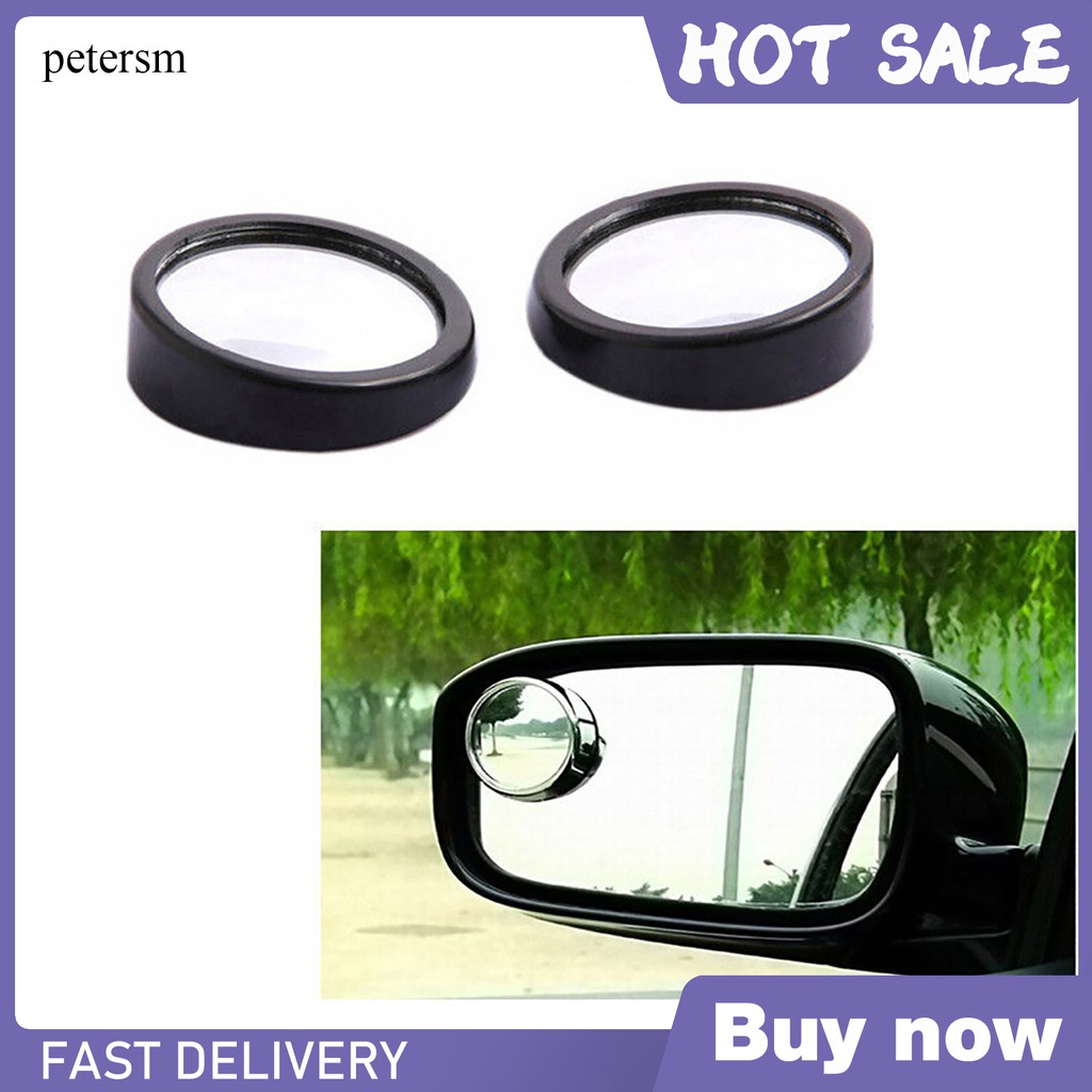 Bộ 2 gương cầu lồi gắn kính chiếu hậu xe hơi có thể điều chỉnh được
