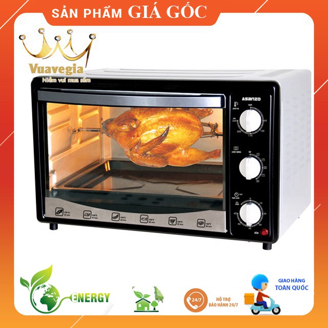 Lò nướng đối lưu Asanzo EV-35A1  Có chức năng quay - Hàng Chính Hãng