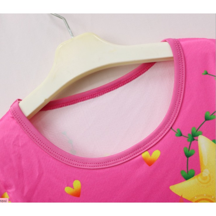 Đầm thun cho bé peppa pig hồng