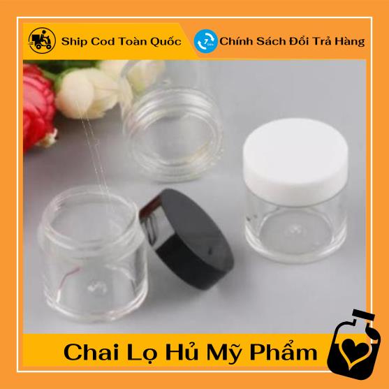 Hủ Đựng Kem ❤ [100c] Hũ nhựa 10g thân cao chiết mỹ phẩm , Hũ chiết kem , chai lọ chiết mỹ phẩm , , phụ kiện du lịch