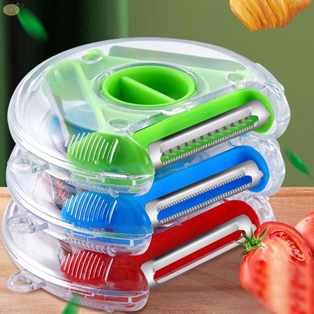 【VARSTR】Multifunctional 3 in 1 Grater Stainless Steel Blade  Peeler Set   readystock hot sale