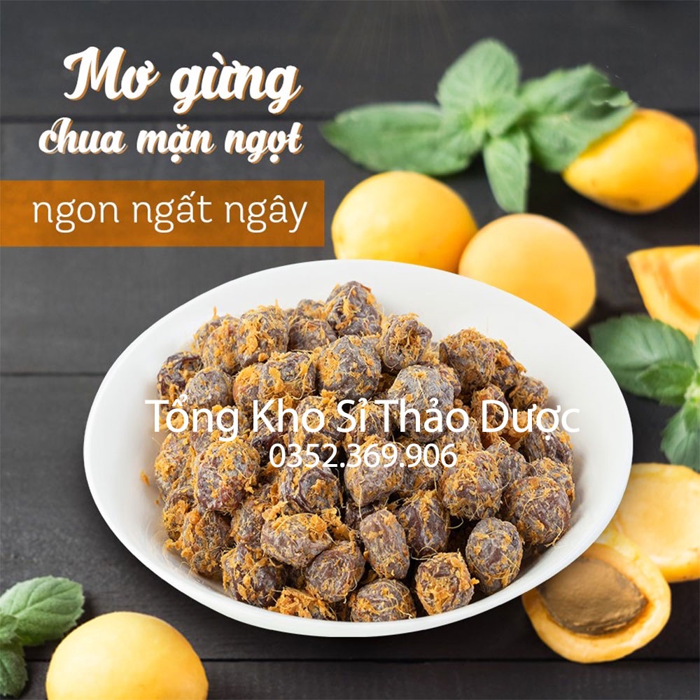Ô mai mơ gừng chua, mặn, ngọt