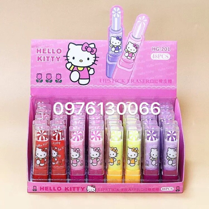 Tẩy bút chì hình thỏi son Hello Kitty