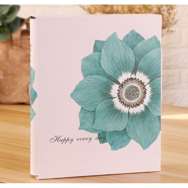 Album 10x15 đựng 200 ảnh mẫu hướng dương xanh