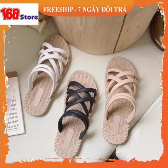 Loại 1 Dép nữ Sandal💙 FREESHIP💙 SAN DAL cói đi biển -ảnh thật cuối cùng