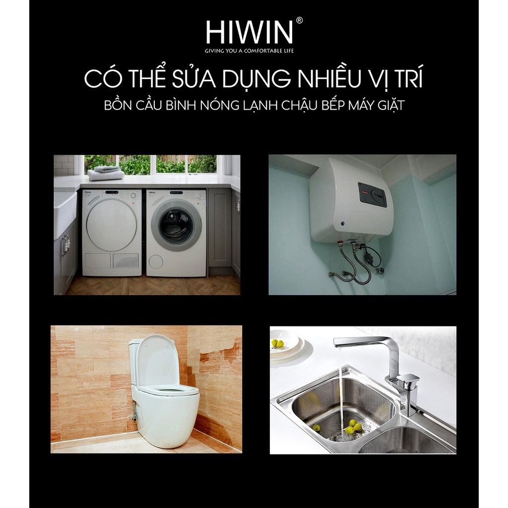 Van T chia nước vòi sen vòi xịt, van giảm áp lực nước chất liệu đồng mặt gương HIWIN JF-3061
