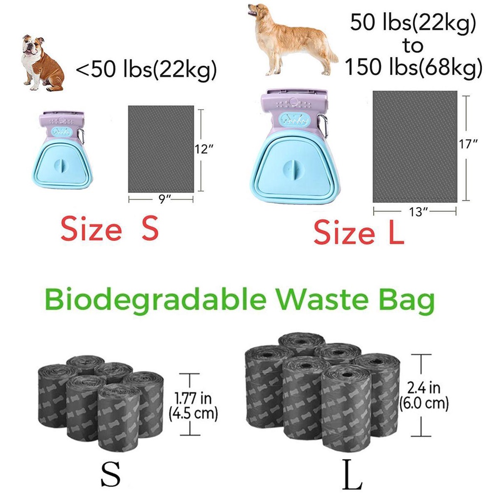 1 Cuộn Túi Bắt Chất Thải Cho Thú Cưng