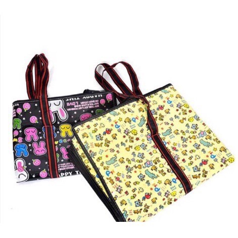 Túi Bạt, Túi Dứa Đựng Đồ Có Khóa Dây Kéo Tiện Lợi Thích Hợp Đựng Quần Áo, Chăn Màn