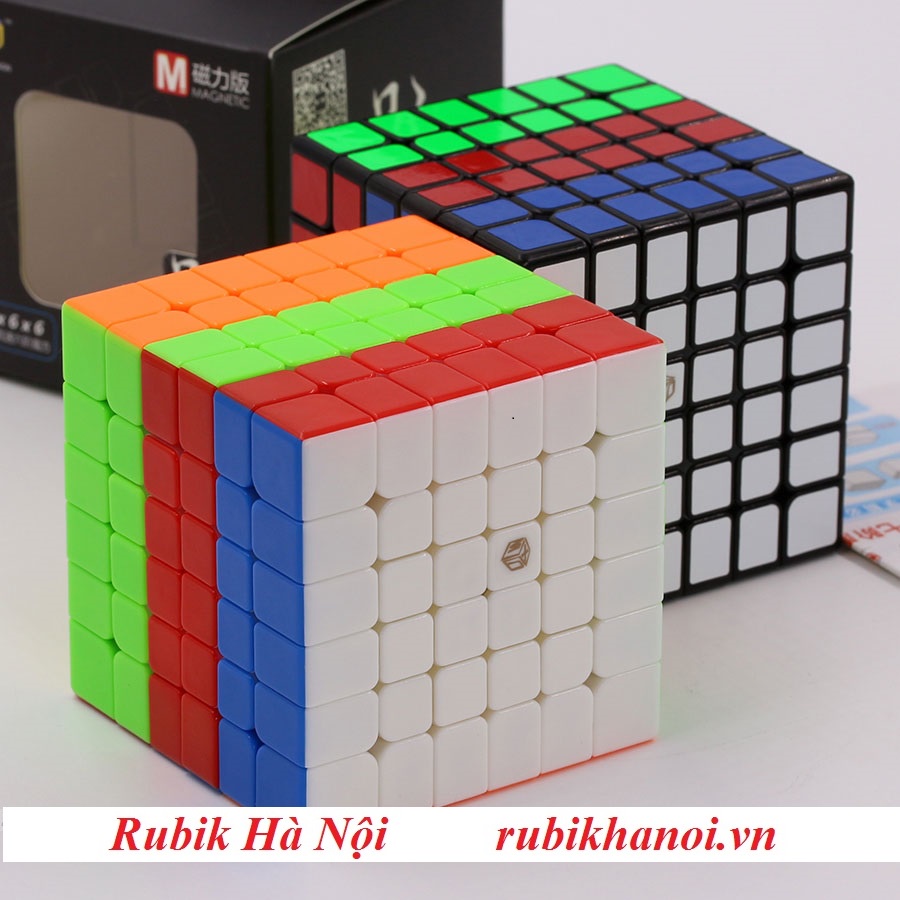 Rubik 6x6. Qiyi Xman Shadown M Stickerless Có Nam Châm Cao Cấp