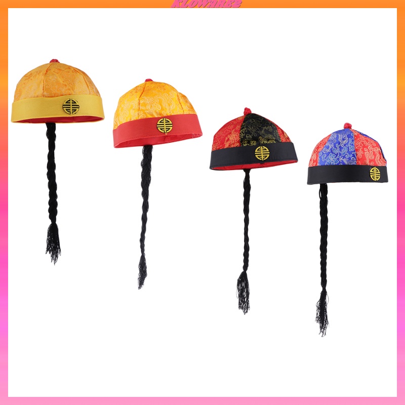 Mũ màu vàng phong cách hoàng đế Trung Quốc độc đáo cho bé