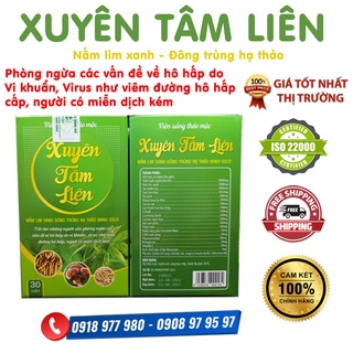 XUYÊN TÂM LIÊN – Viên uống thảo mộc XUYÊN TÂM LIÊN hỗ trợ phòng ngừa các vấn đề về hô hấp do vi khuẩn, virut hộp 30 viên