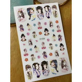 Sticker dán móng nghệ thuật độc lạ/ cô gái 1