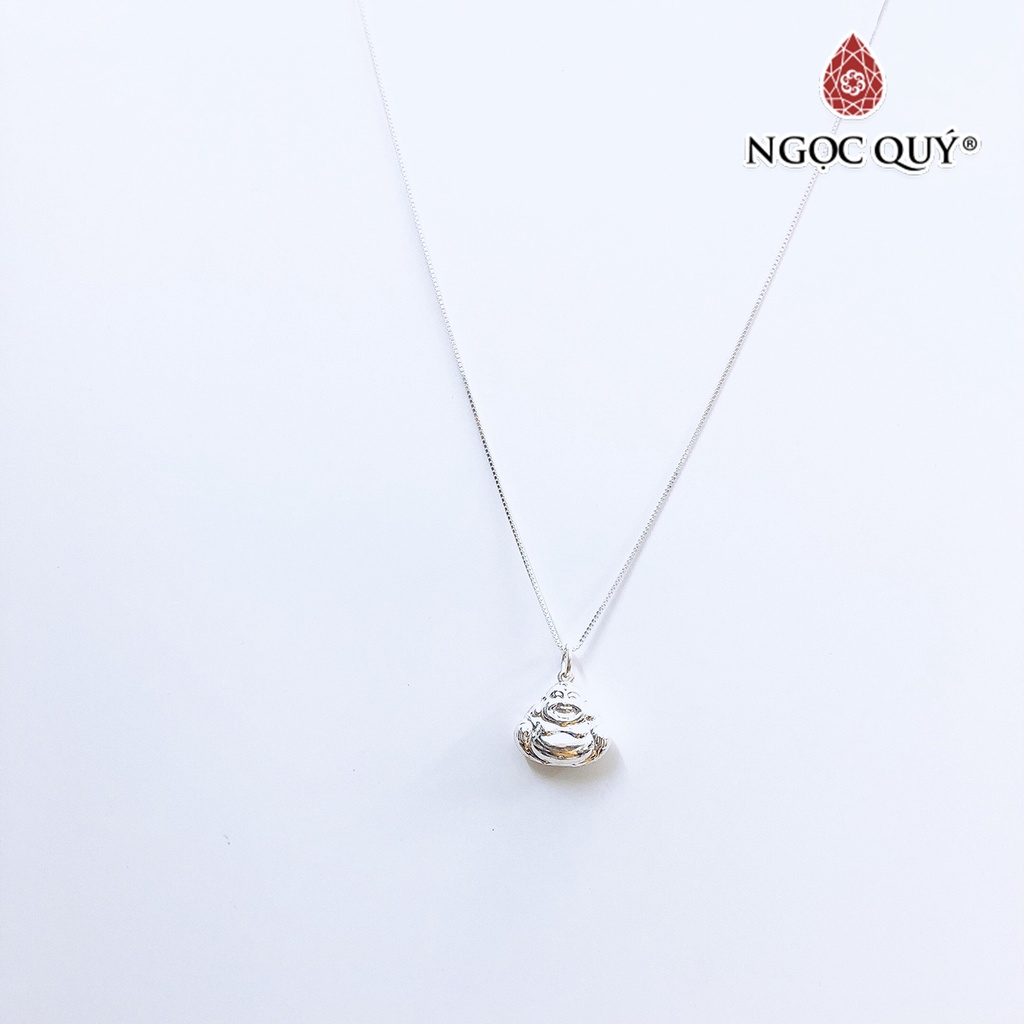 Dây chuyền bạc mặt phật di lặc - Ngọc Quý