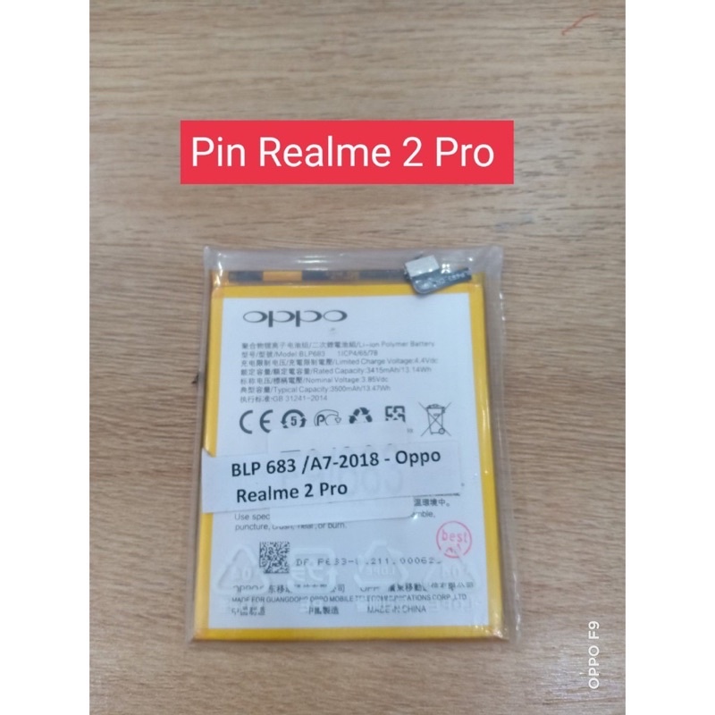 Pin oppo Realme 2pro 683 bảo hành 6 tháng