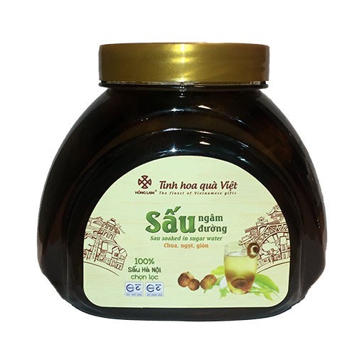 Nước Sấu ngâm đường Hồng Lam - Vị chua ngọt - Hũ 900gr