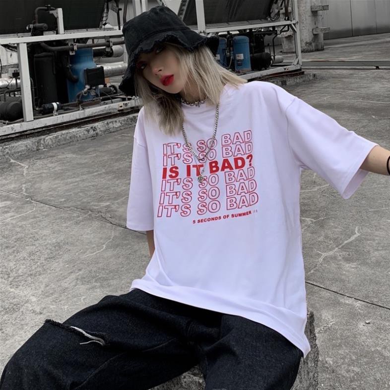 Áo thun unisex Khổng Hiền from rộng cổ tròn tay lỡ freesize 38-70kg Is so bad